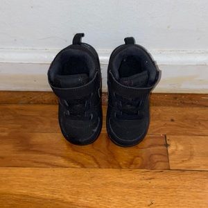 Lightly worn black Nike toddler mid rise sneakers